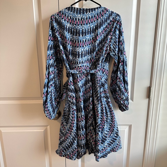 OFFURE Long Sleeve Wrap Dress - Picture 7 of 8